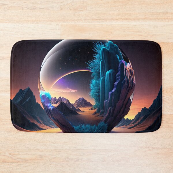 Item preview, Fantasy Landscape Art, Bioluminescent Plants designed and sold by Fantasy Masterpiece.