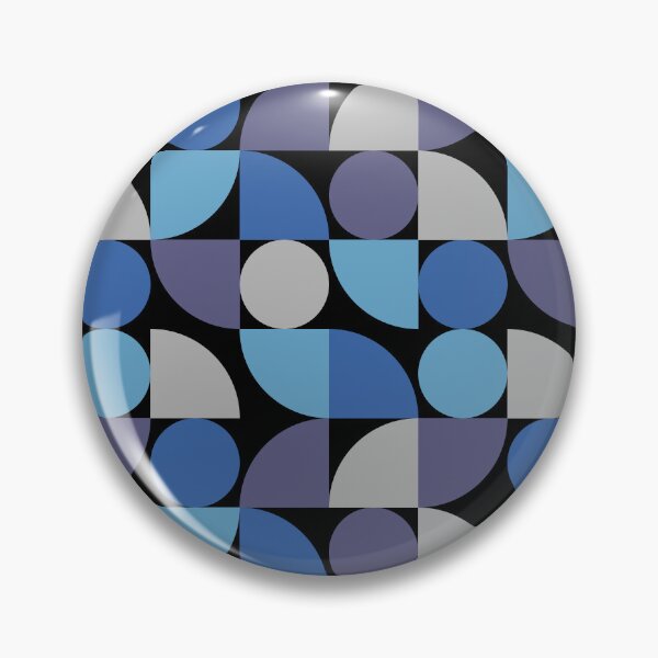 Item preview, The geometric pattern of blue on black background... designed and sold by NUSUSDREAM.