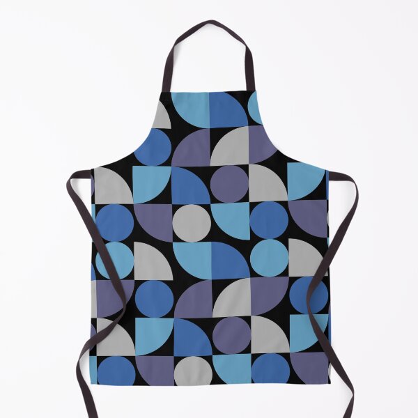 Item preview, The geometric pattern of blue on black background... designed and sold by NUSUSDREAM.