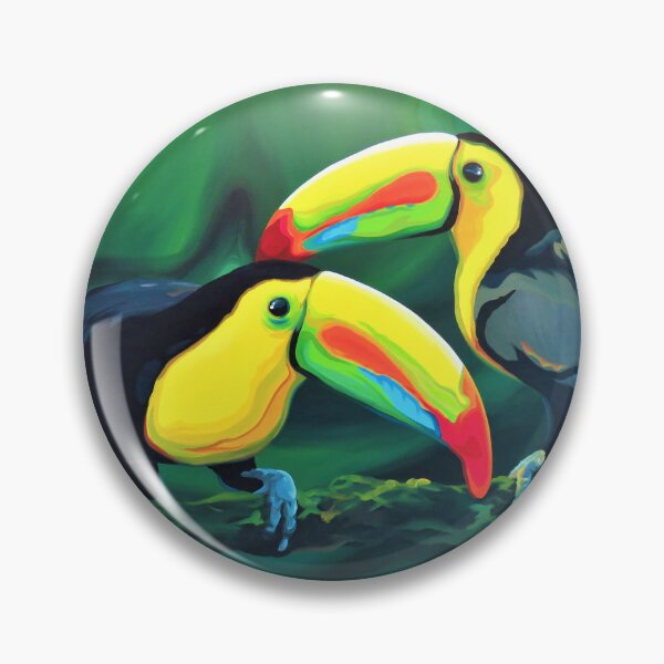 Item preview, Two Toucans Acrylic Painting designed and sold by Alvaro-Miranda.