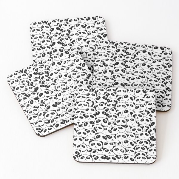 Item preview, Panda Crowd Pandas Faces Cute Cartoon Pattern designed and sold by Anna Lemos.