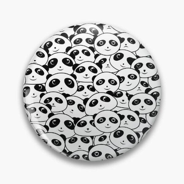 Item preview, Panda Crowd Pandas Faces Cute Cartoon Pattern designed and sold by Anna Lemos.
