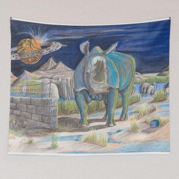 Item preview, Rhino, Big Blue aka Puff designed and sold by AJLeibengeist.