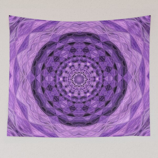 Item preview, Violet and mauve metallic polygon abstract 3D rendering designed and sold by mennawagih7.