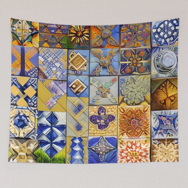 Item preview, Rustic Geometric Tile Pattern designed and sold by Sweet  Zoe Shop.