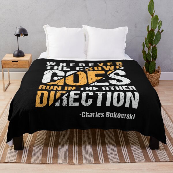 Item preview, Wherever The Crowd Goes Run In The Other Direction designed and sold by CatsCrew.