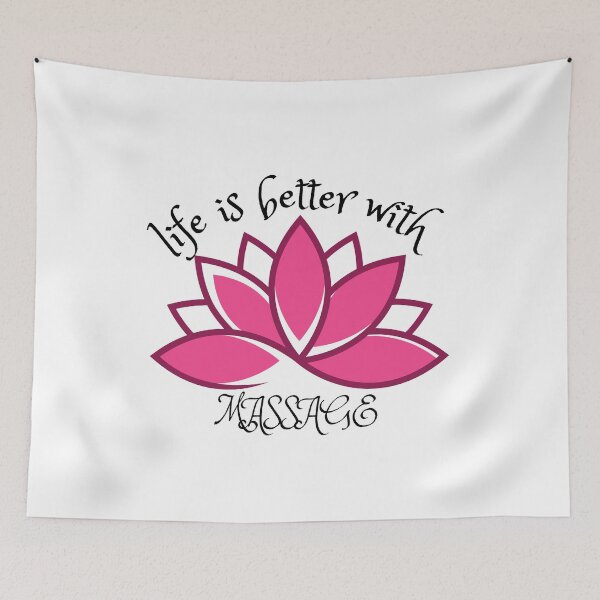 Item preview, life is better with massage cool designed and sold by FLOWER--ART.