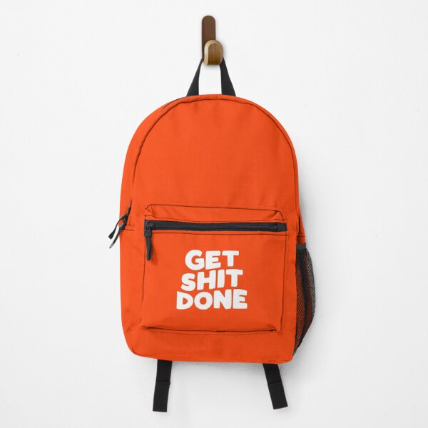 Item preview, Get Shit Done in bright orange and white designed and sold by MotivatedType.