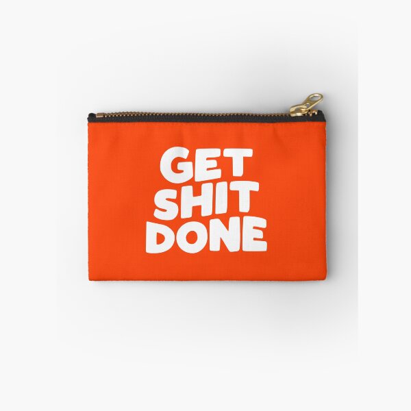 Item preview, Get Shit Done in bright orange and white designed and sold by MotivatedType.