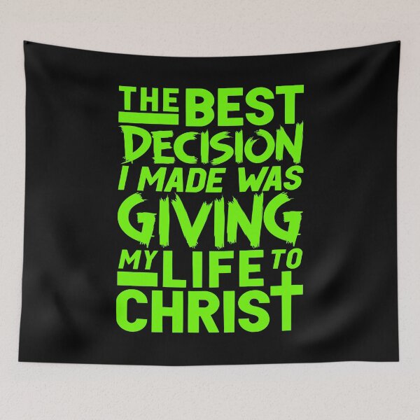 Item preview, The Best Decision I Made Was Giving My Life To Christ designed and sold by plushism.