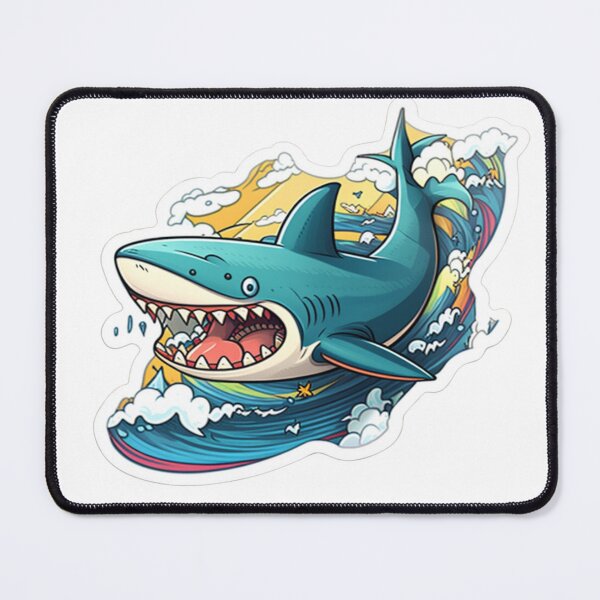 Item preview, surfer shark designed and sold by LoveyDesign.