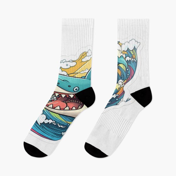Item preview, surfer shark designed and sold by LoveyDesign.