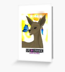 Life is Strange - Rachel and Chloe / Doe and Butterfly Greeting Card