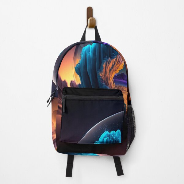 Item preview, Fantasy Landscape Art, Indigo Peaks designed and sold by Fantasy Masterpiece.