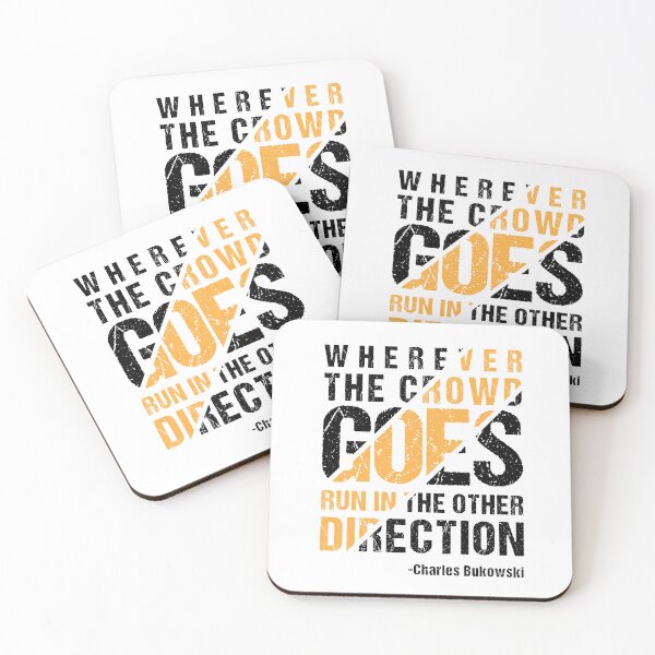 Item preview, Wherever The Crowd Goes Run In The Other Direction designed and sold by CatsCrew.