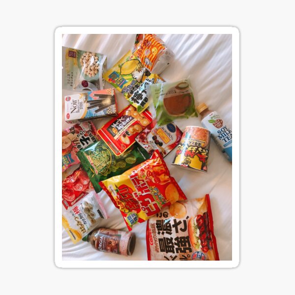 Japanese Snacks and Candy Stickers and Decal Sheets