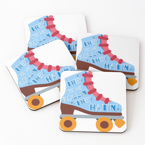 Item preview, They See Me Rollin' They Hatin' Roller Skate designed and sold by juliaplusgents.