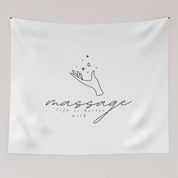 Item preview, life is better with massage cute 2 designed and sold by FLOWER--ART.