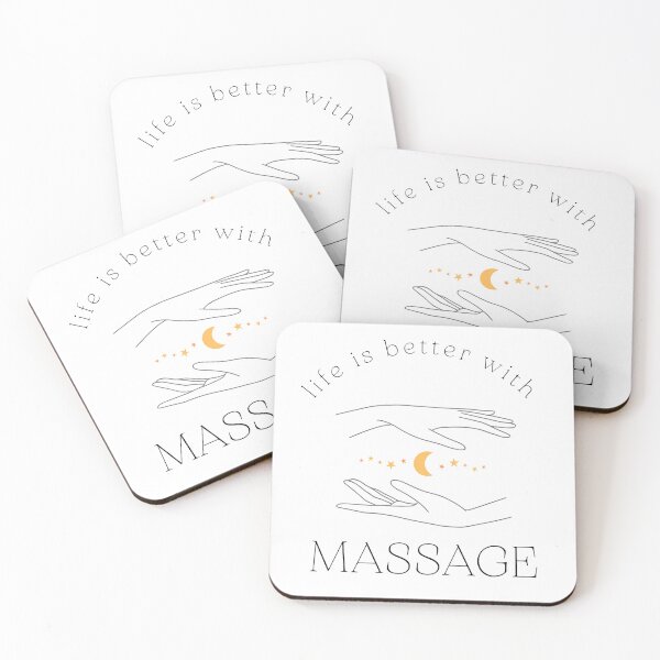 Item preview, life is better with massage cute 3 designed and sold by FLOWER--ART.
