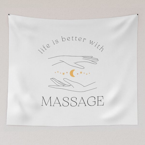 Item preview, life is better with massage cute 3 designed and sold by FLOWER--ART.
