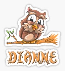Dianne Owl Sticker