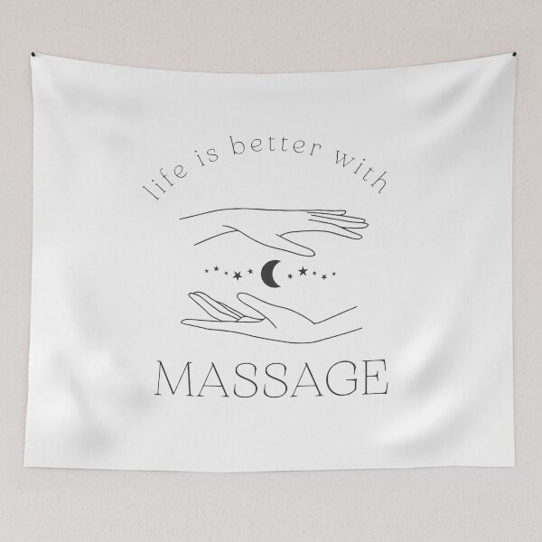Item preview, life is better with massage cute 4 designed and sold by FLOWER--ART.