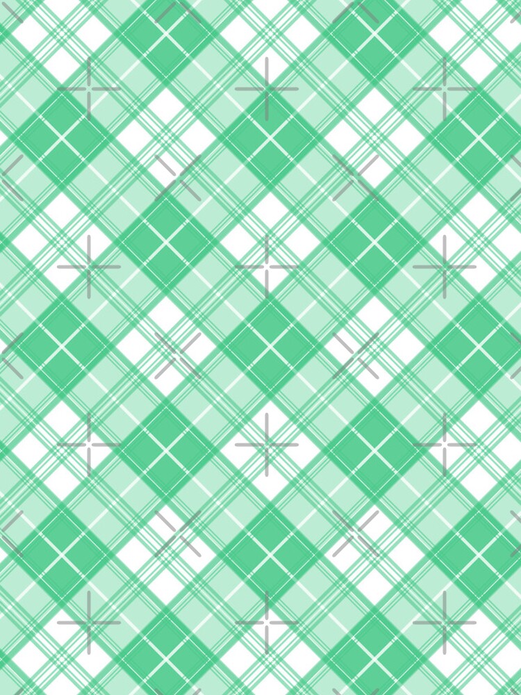 Thumbnail 4 von 4, iPhone-Hülle, Grün Weiß Schottenkaro-Muster yxm0uat9 diagonal designt und verkauft von pASob-dESIGN.