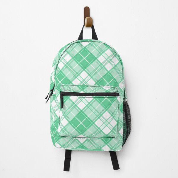Item preview, Green White Plaid Pattern yxm0uat9 Diagonal designed and sold by pASob-dESIGN.