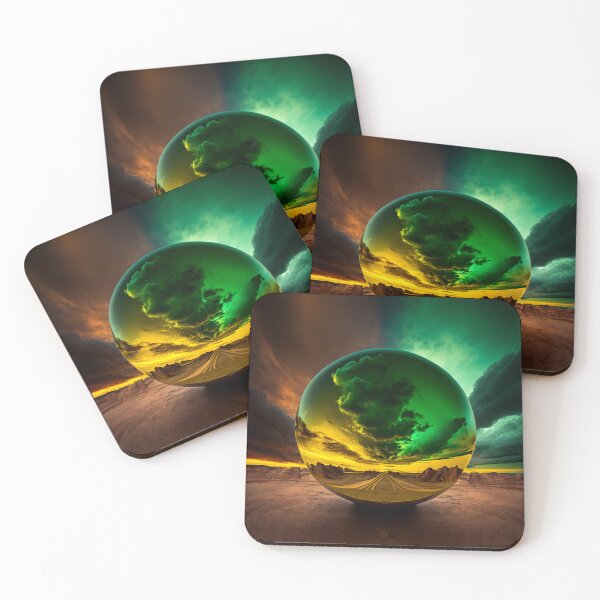 Item preview, Fantasy Landscape Art, Emerald Clouds designed and sold by Fantasy Masterpiece.
