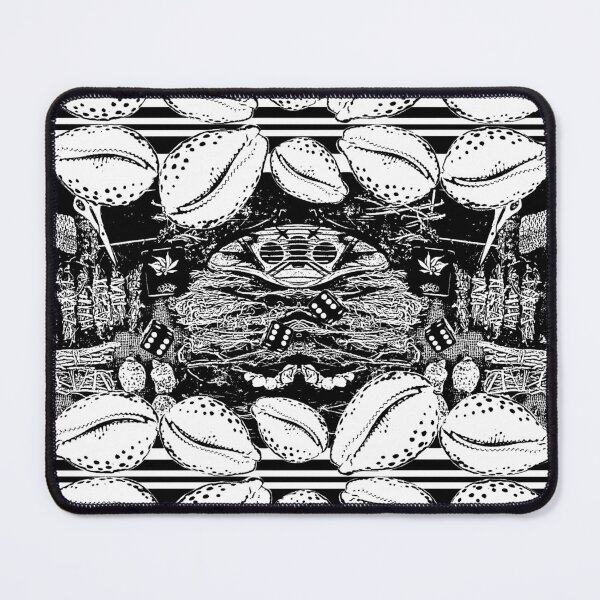 Item preview, Medicine Man Africa Wild Garlic & Cowrie Shells Black White designed and sold by SpiritGifts.
