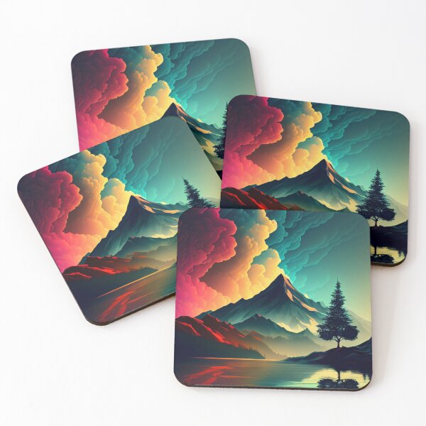 Item preview, Landscape Mountain Tree Nordic Nature designed and sold by My-Magic-World.