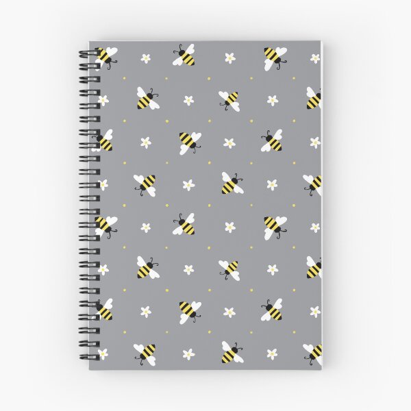 Aperçu de l'œuvre Motif Abeille - Fond Gris créée et vendue par Studio-Ithelda.