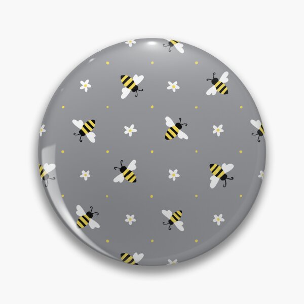 Item preview, Patrón de abeja - Fondo gris designed and sold by Studio-Ithelda.