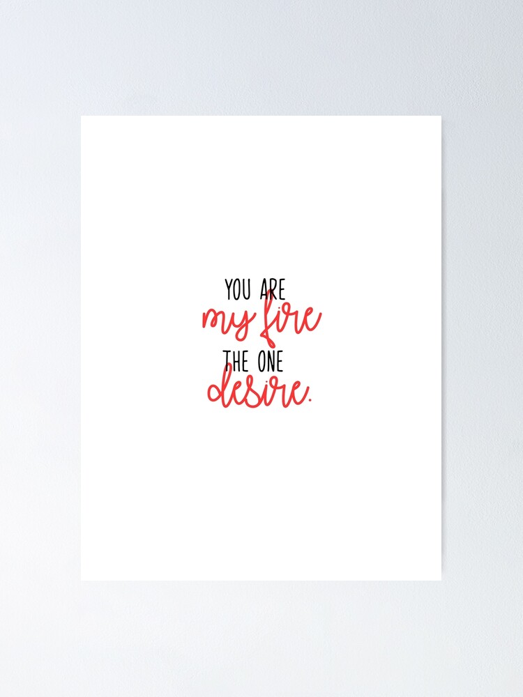 You Are My Fire Nsync Poster By Laurelstreed Redbubble