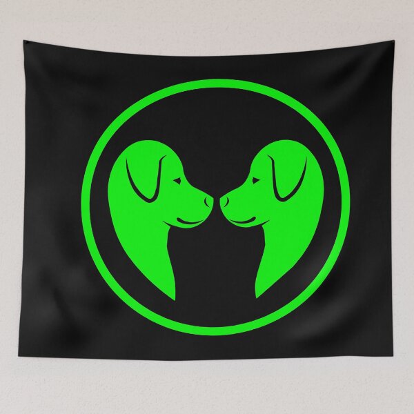 Item preview, green dogs designed and sold by andrew JOHNSEN.