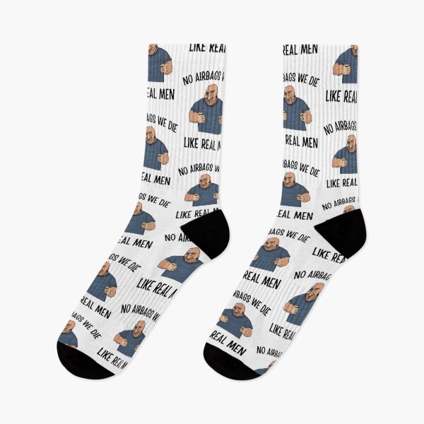 Item preview, No Airbags, We Die Like Real Men Funny designed and sold by SimpliText.