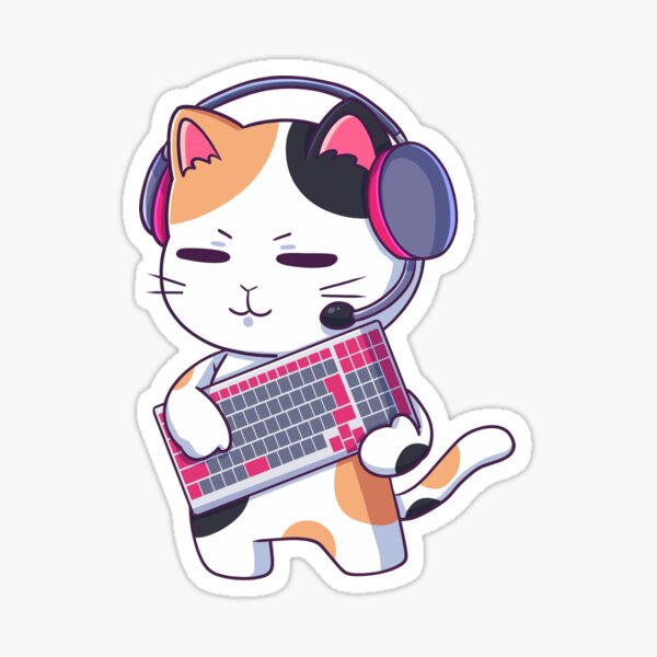 Stickers para teclado Gamer – Chibi Kokoro