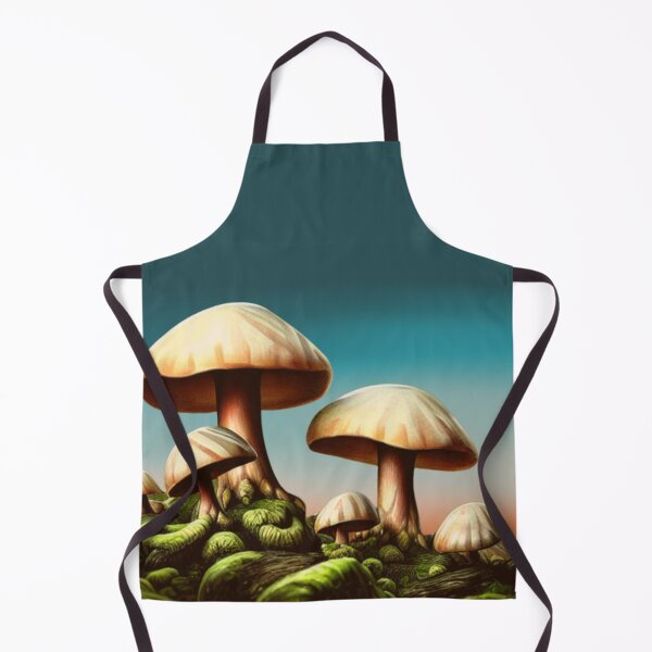 Item preview,  Mushrooms in Colorful Sunset Fantasy Blue designed and sold by SiYDesigns.