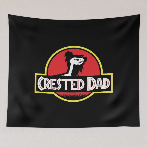 Item preview, (For Dark Background) Jurassic Chinese Crested Dad designed and sold by More Cute Dogs.