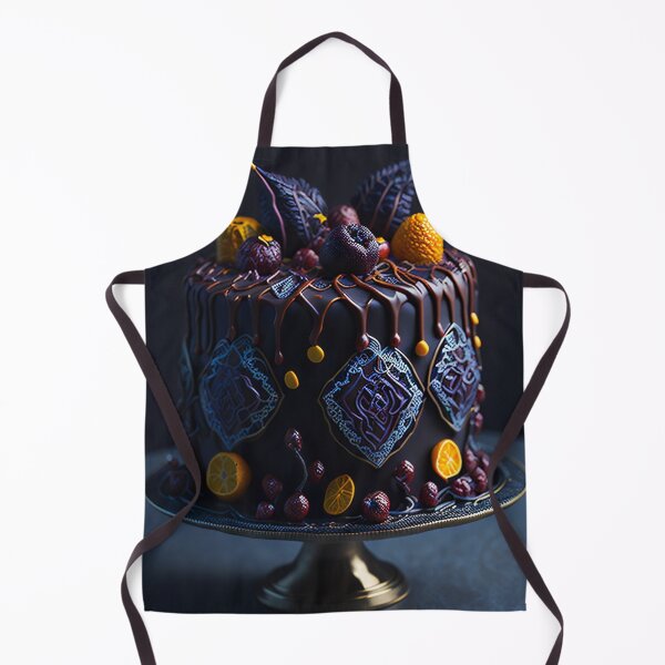 Item preview, Blue cake with fruits and ornaments designed and sold by PadedoDesigns.