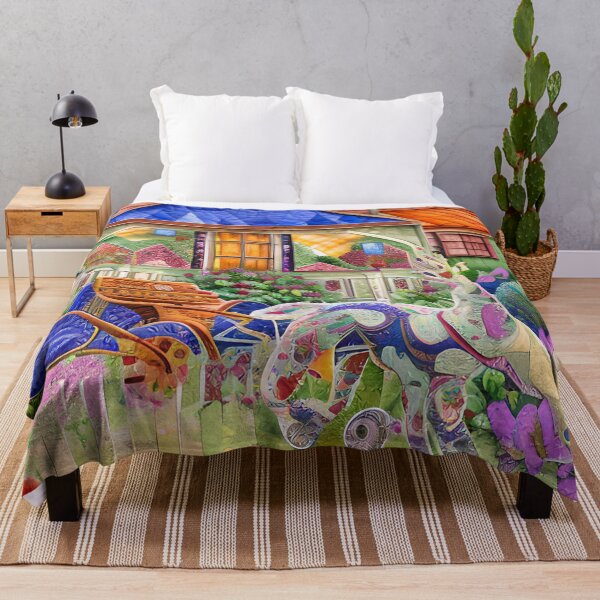 Item preview, Fun Abstract Cottage Country Quilt Inspired designed and sold by Sweet Zoe Shop.