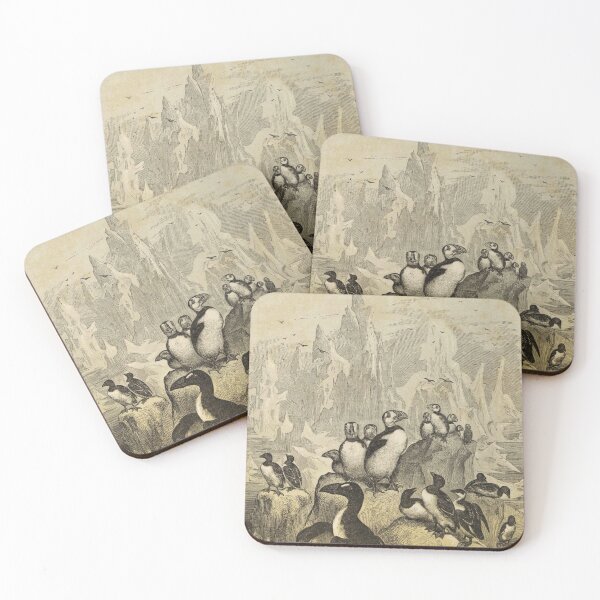 Item preview, Naturalist Penguins And Puffins designed and sold by BlueSpecsStudio.