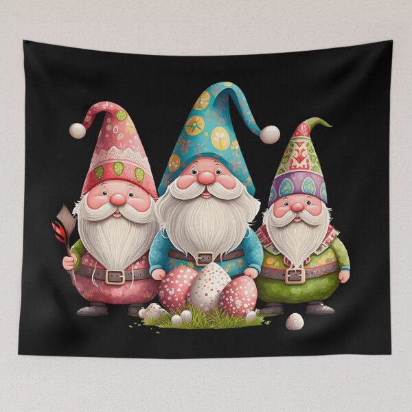 Item preview, Funny Spring Gnomes Easter Egg Hunting designed and sold by SecretDicer.