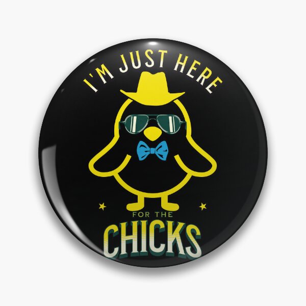 Item preview, I'm Just Here For The Chicks Funny Easter Chick Cool Sunglasses Mood Vibes designed and sold by CarantinedChaos.