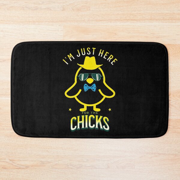 Item preview, I'm Just Here For The Chicks Funny Easter Chick Cool Sunglasses Mood Vibes designed and sold by CarantinedChaos.