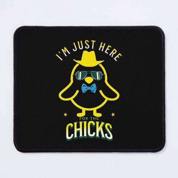 Item preview, I'm Just Here For The Chicks Funny Easter Chick Cool Sunglasses Mood Vibes designed and sold by CarantinedChaos.