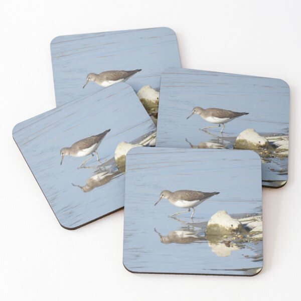 Item preview, Green Sandpiper with reflection designed and sold by TwistedClassics.
