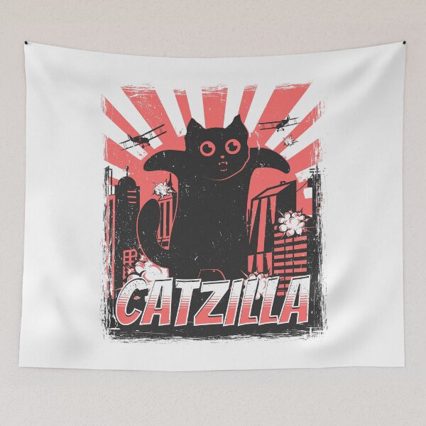 Item preview, Catzilla Funny Kaiju Cat designed and sold by petestyles.
