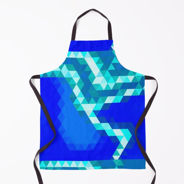 Item preview, Pixilated blue and Turquoise Print designed and sold by Zyrickora.
