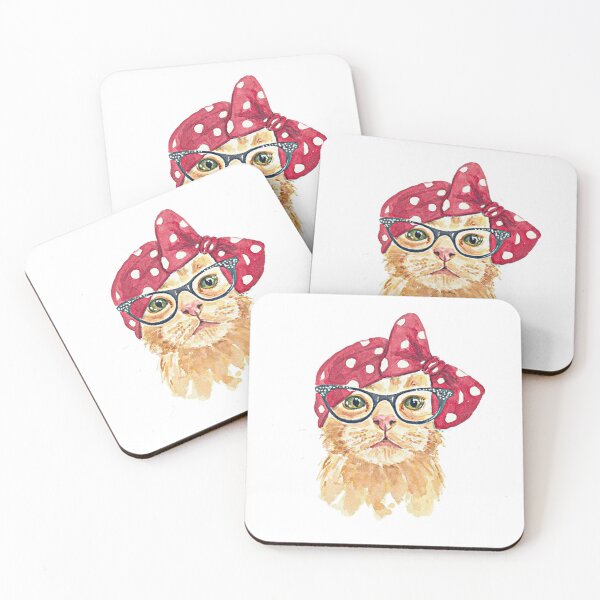 Item preview, Uyahe Cat Meow wearing eyeglasses designed and sold by Delnet ⭐⭐⭐⭐⭐.